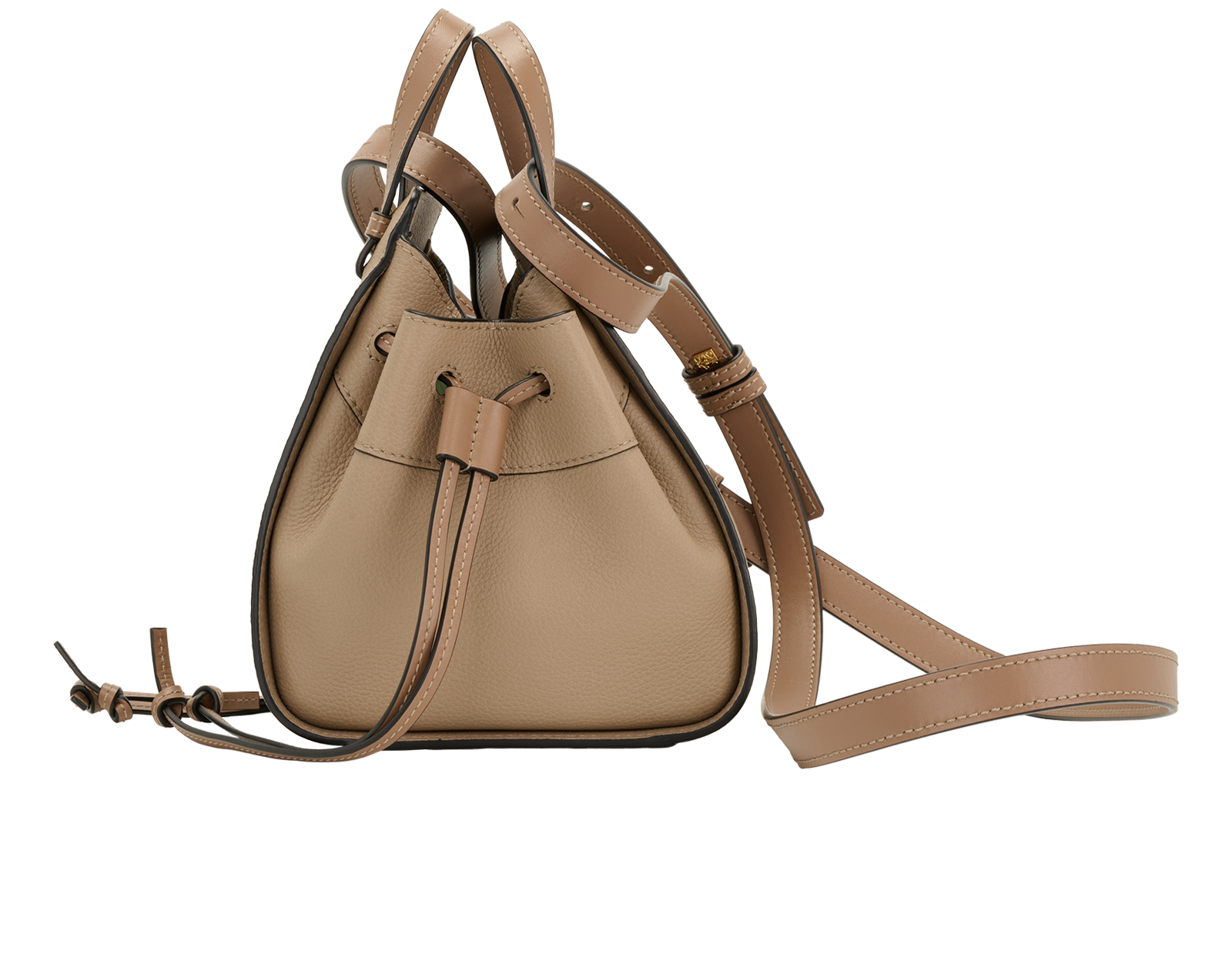 Mini Hammock, &pound;950, Handbags, Beige, Leather, Bottom view